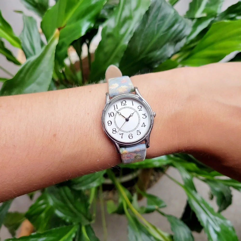 Marks & Spencer Floral Fabric Classic Watch